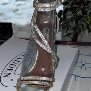 Steve Madden Glittering Gold Multi Heels